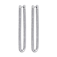 Orecchini Rosato Donna Bianca in Argento RZBI29